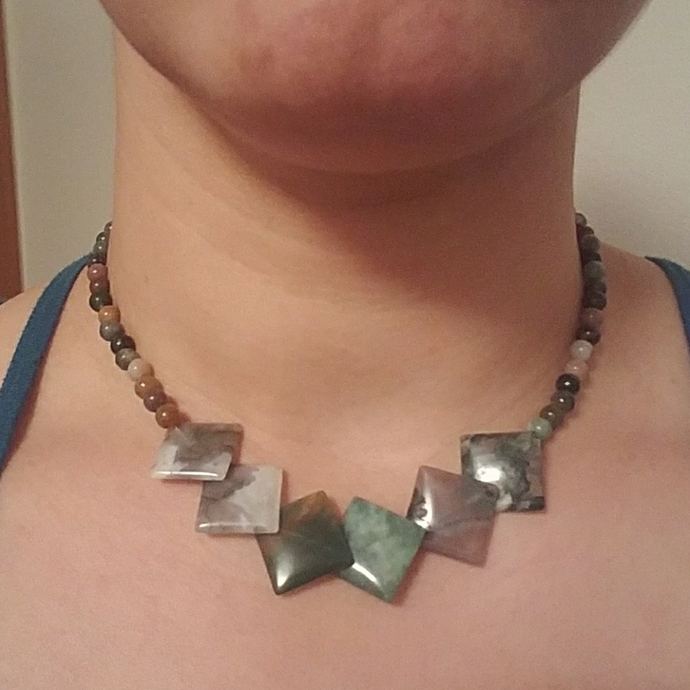 Designer jasper necklace